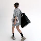 バックメッセージプリントオーバーサイズTシャツ 春 夏 | SHEENA | 詳細画像24