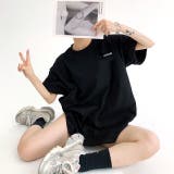 バックメッセージプリントオーバーサイズTシャツ 春 夏 | SHEENA | 詳細画像10