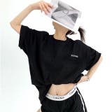 バックメッセージプリントオーバーサイズTシャツ 春 夏 | SHEENA | 詳細画像11