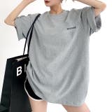 バックメッセージプリントオーバーサイズTシャツ 春 夏 | SHEENA | 詳細画像17