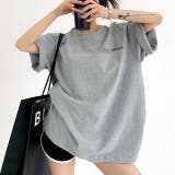 バックメッセージプリントオーバーサイズTシャツ 春 夏 | SHEENA | 詳細画像18