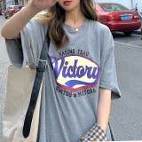 ヴィンテージライクロゴオーバーサイズTシャツ 春 夏 | SHEENA | 詳細画像3