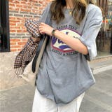 ヴィンテージライクロゴオーバーサイズTシャツ 春 夏 | SHEENA | 詳細画像6