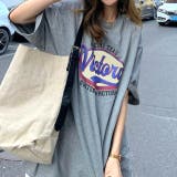 ヴィンテージライクロゴオーバーサイズTシャツ 春 夏 | SHEENA | 詳細画像7