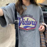 ヴィンテージライクロゴオーバーサイズTシャツ 春 夏 | SHEENA | 詳細画像8