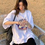 ヴィンテージライクロゴオーバーサイズTシャツ 春 夏 | SHEENA | 詳細画像13