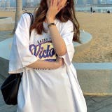 ヴィンテージライクロゴオーバーサイズTシャツ 春 夏 | SHEENA | 詳細画像17