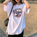 ホワイト | ヴィンテージライクロゴオーバーサイズTシャツ 春 夏 | SHEENA
