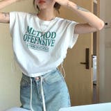 サイドドローコードフレンチスリーブショート丈Tシャツ 春 夏 | SHEENA | 詳細画像14