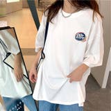 グラフィックバックプリントBIGTシャツ 春 夏 | SHEENA | 詳細画像2