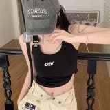 メタルロゴフックショルダータンク 春 夏 | SHEENA  | 詳細画像24 