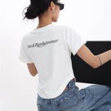 バックロゴプリントラウンドヘムTシャツ 春 夏 | SHEENA | 詳細画像10
