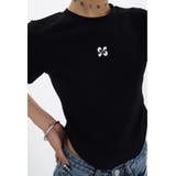 バックロゴプリントラウンドヘムTシャツ 春 夏 | SHEENA | 詳細画像15