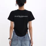 バックロゴプリントラウンドヘムTシャツ 春 夏 | SHEENA | 詳細画像17