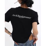 バックロゴプリントラウンドヘムTシャツ 春 夏 | SHEENA | 詳細画像19