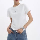 バックロゴプリントラウンドヘムTシャツ 春 夏 | SHEENA | 詳細画像3