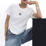 バックロゴプリントラウンドヘムTシャツ 春 夏 | SHEENA | 詳細画像4