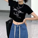 レタリングロゴクロップド丈Tシャツ 春 夏 | SHEENA | 詳細画像5