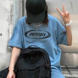 ブルーグレー | pertstoryロゴTシャツ 春 夏 | SHEENA