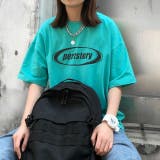 エメラルドグリーン | pertstoryロゴTシャツ 春 夏 | SHEENA