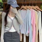 レースアクセントシアーカーディガン 春 夏 | SHEENA | 詳細画像16