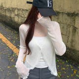 レースアクセントシアーカーディガン 春 夏 | SHEENA | 詳細画像4