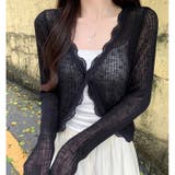 レースアクセントシアーカーディガン 春 夏 | SHEENA | 詳細画像6