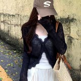 レースアクセントシアーカーディガン 春 夏 | SHEENA | 詳細画像7