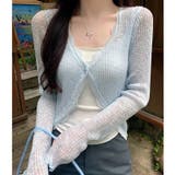 レースアクセントシアーカーディガン 春 夏 | SHEENA | 詳細画像9