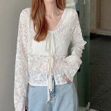 シアーレースカーディガン 春 夏 | SHEENA | 詳細画像2