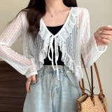 シアーレースフリルカーディガン 春 夏 | SHEENA | 詳細画像9