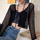 メッシュニットカーディガン 春 夏 | SHEENA | 詳細画像3