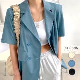 ハーフスリーブダブルシャツジャケット 春 夏 | SHEENA | 詳細画像1
