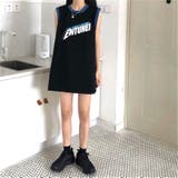 グラフィックロゴフレンチスリーブTシャツ チュニック 春 | SHEENA | 詳細画像7