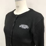 サムホール付き刺しゅうロゴニットカーディガン 秋 冬 | SHEENA | 詳細画像36