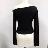 ラインストーンロゴワンショルトップス ロンT 秋 | SHEENA  | 詳細画像28 