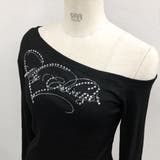 ラインストーンロゴワンショルトップス ロンT 秋 | SHEENA  | 詳細画像29 