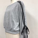 サイドリボンラインワイドネックスウェットトレーナー 秋 冬 | SHEENA | 詳細画像15