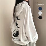 THE MOONプリントオーバーサイズパーカー 秋 | SHEENA  | 詳細画像1 