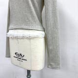 レースドッキングヘンリーネックリブトップス 春 秋 | SHEENA  | 詳細画像27 