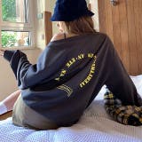 バックサークルロゴプリントオフショルダースウェットトレーナー 春 秋 | SHEENA  | 詳細画像21 