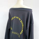 バックサークルロゴプリントオフショルダースウェットトレーナー 春 秋 | SHEENA  | 詳細画像32 