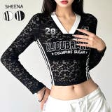 サイドラインゲームシャツレーストップス 春 夏 | SHEENA | 詳細画像1