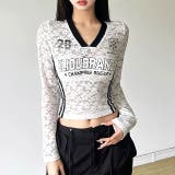 サイドラインゲームシャツレーストップス 春 夏 | SHEENA | 詳細画像6