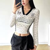 サイドラインゲームシャツレーストップス 春 夏 | SHEENA | 詳細画像9