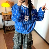 ピンストライプワンショルダーゲームシャツトレーナー 春 秋 | SHEENA  | 詳細画像18 