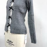 レースレイヤードリボンリブニットトップス 春 秋 | SHEENA | 詳細画像38