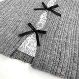 レースレイヤードリボンリブニットトップス 春 秋 | SHEENA | 詳細画像41