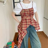 チェック柄アシメフリルキャミソール | SHEENA | 詳細画像26