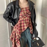 チェック柄アシメフリルキャミソール | SHEENA | 詳細画像29